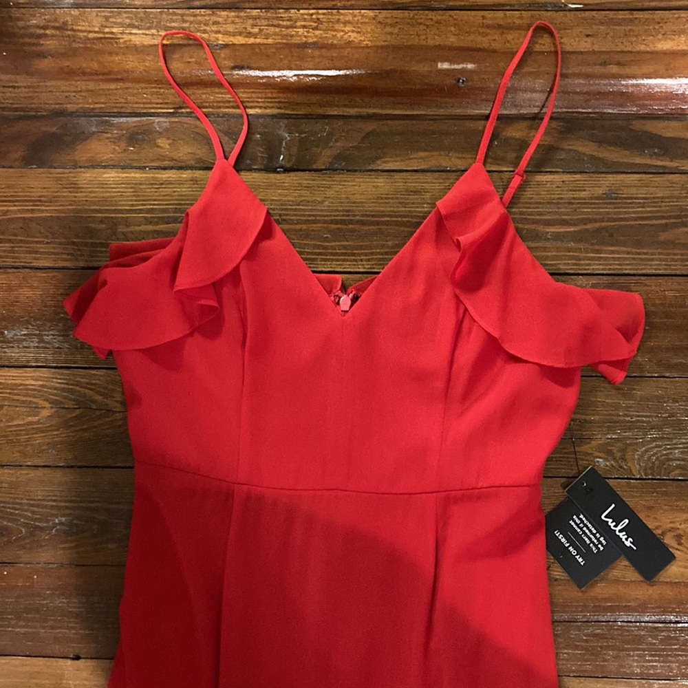 Lulu’s Ruffled High-Low Hem Maxi Dress - Picture 5 of 8
